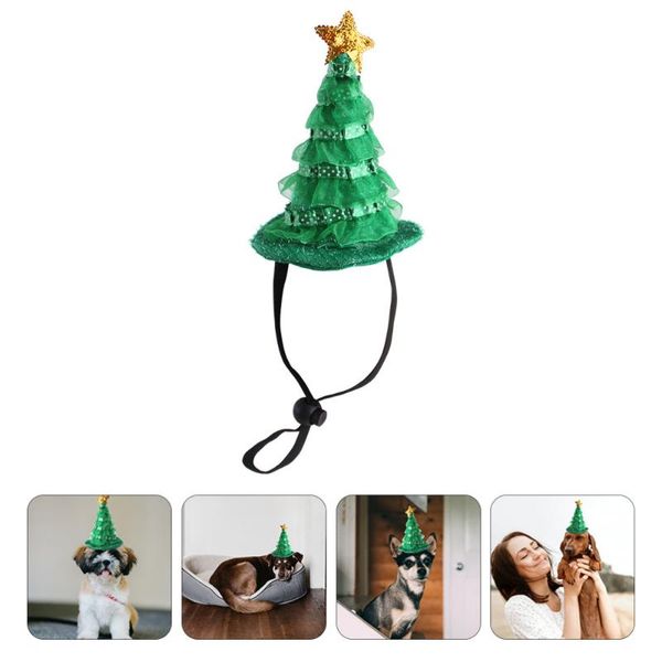 

party hats 1pc christmas tree pet hat adjustable cat dog cap gift