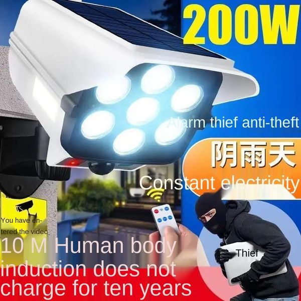 

solar lamps garden light human body induction outdoor home simulation surveillance camera charging lighting street