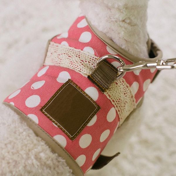 

dog chest harness collar leash vest comfortable traction rope set lining printing anti-strangle walking pet supplies accessories