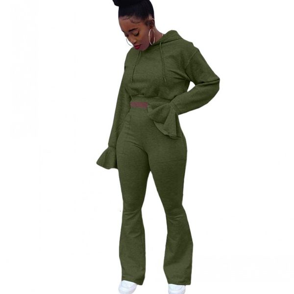 

pullover sweatsuits put together two women's hoodies and enlargement pants matching fashion ensemble streetwear training outfit 3izt, Gray