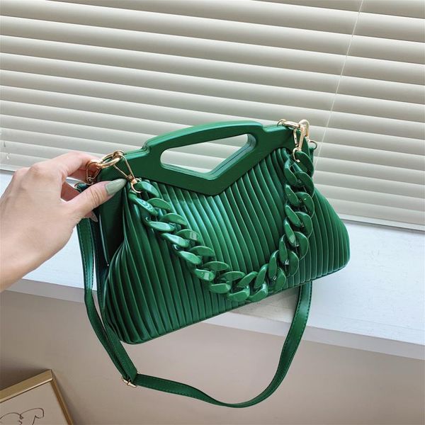 

evening bags brand triangle handbag designer pleated shoulder bag for women clutch purses crossbody satchels hobo