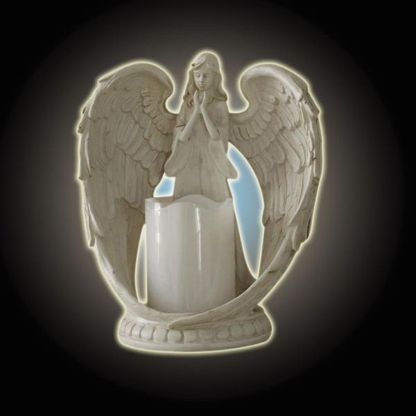 

candle holders electronic base little angel candlestick romantic wedding decoration resin holder bedroom night light home decor
