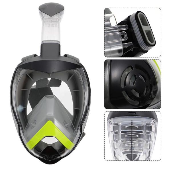 

diving masks 1pc full dry snorkel mask panoramic adults snorkeling gear