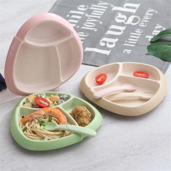 

non-toxic multi-plate plate environmental protection material kids tableware set infant rice vegetables split rice lunch box