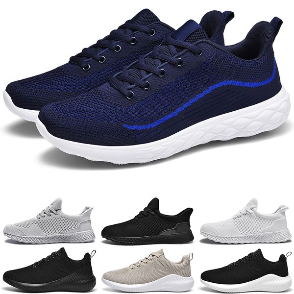 Herren-Laufschuhe, Mesh-Sneaker, atmungsaktiv, Outdoor, Schwarz, Blau, Tennisschuh, Calzado Deportivo Para Homme, Größe 39–46