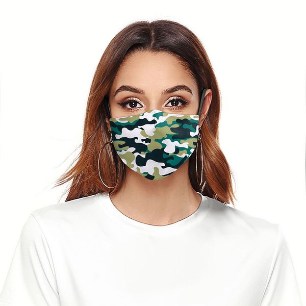 

fashion face mask dust-proof breathable washable reusable protective mask jeans camouflage printing masks for men and women