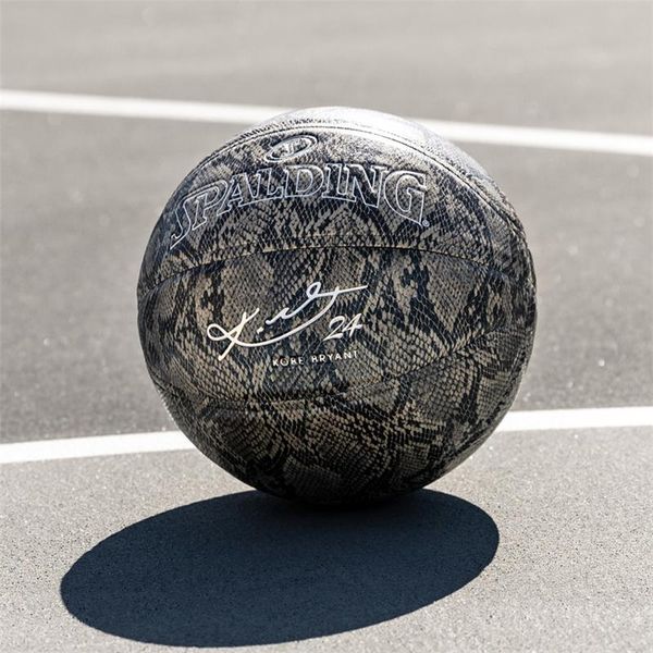 

brand new spalding 24k black mamba merch basketball 76-636y python pattern commemorative edition pu game basketball ball size 7 with box