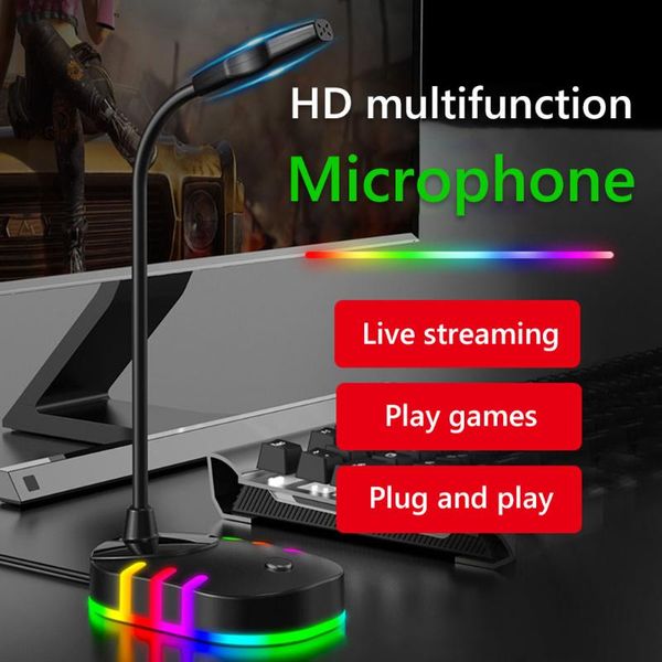 

microphones m5 3.5mm / usb gaming microphone 100-10khz 1.5m wired sound card noise reduction deskcomputer game video recording