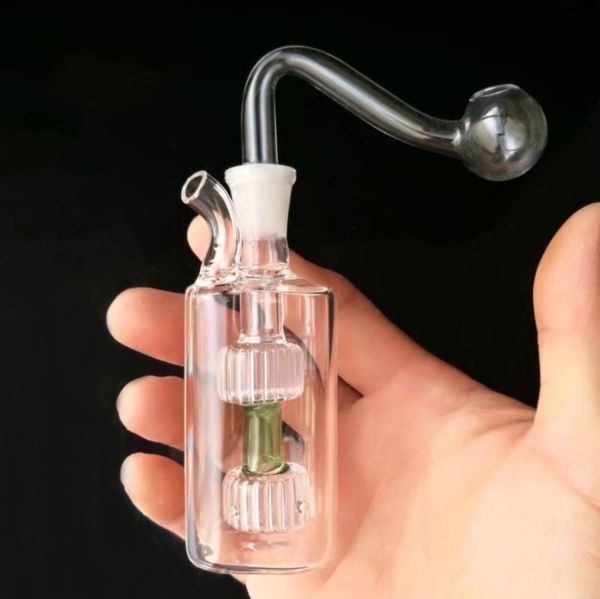 Mini copo de vidro Bubbler tubulações tubulações de vidro shisha shisha queimador de óleo tubulação cachimboa 10mm cintas de cinza bong pequeno percolater acessórios fumar presentes legal para fumantes