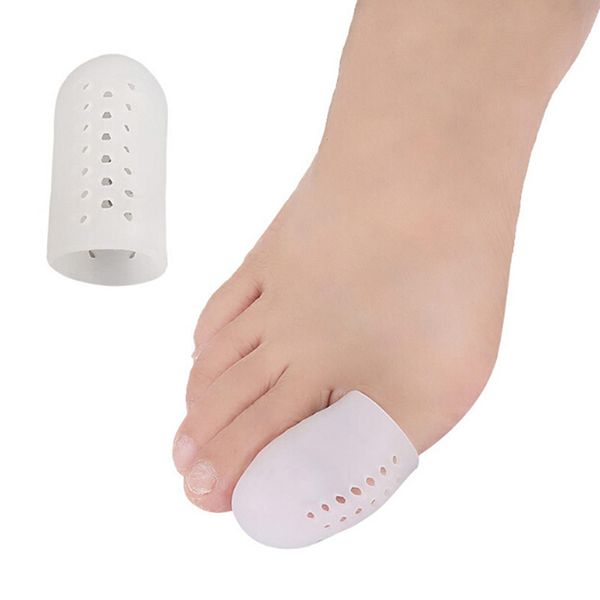 

2pcs silicone gel toe separators stretchers toe tube corns blisters protector gel bunion toe finger protection foot care tool