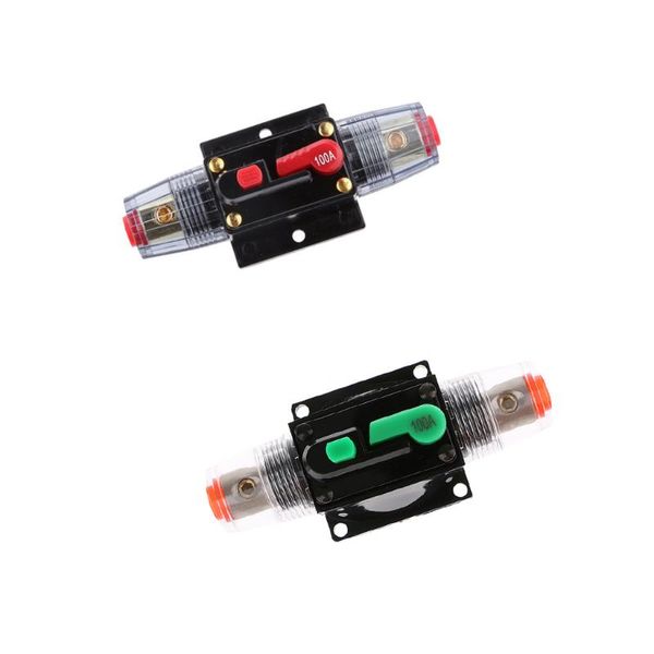 

car organizer 2 pieces 100a audio circuit breaker fuse holder manual reset switch