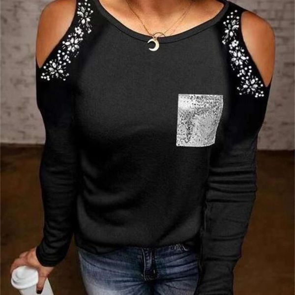 

2020 winter new women's t-shirt slim, White