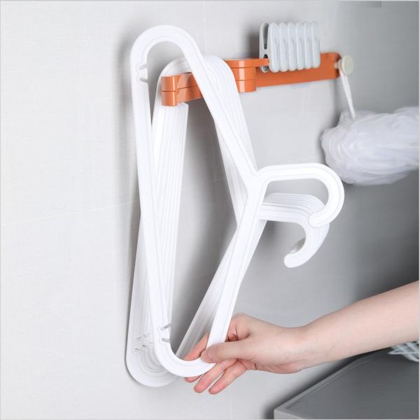 

hooks & rails multifunctional storage rack punch-clothes wall mount hanger for bathroom mowa889