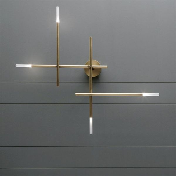 

wall lamps post-modern led lights nordic luxury copper lighting fixtures bedroom sconces home deco corridor aisle lamp