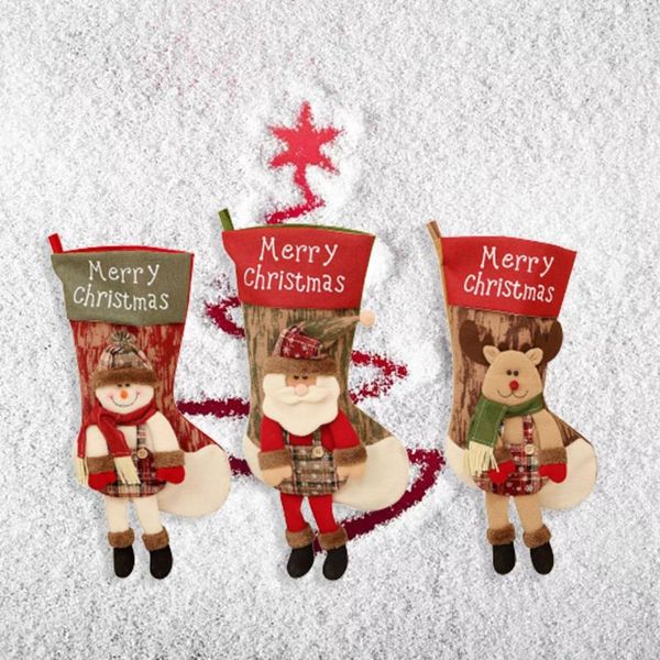 

christmas decorations stocking large santa sack bags socks year 2022 for home noel deco navidad 2021