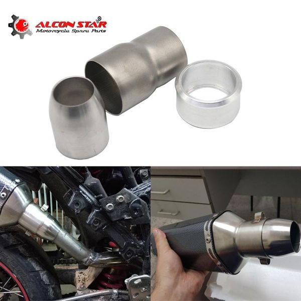 

motorcycle exhaust system alconstar 1pcs 60mm to 51mm 38mm adapter reducer connector pipe for most