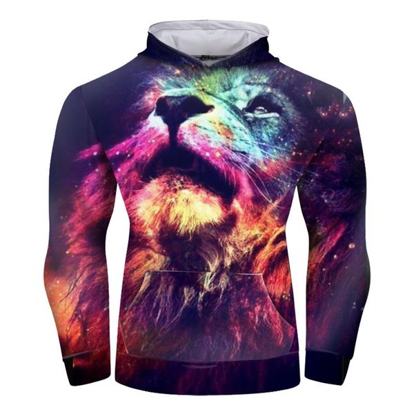 

men's hoodies & sweatshirts cody lundin 2021 high street 3d print anime men sweatshirt lion bjj hooded pullovers oversized streetwear, Black