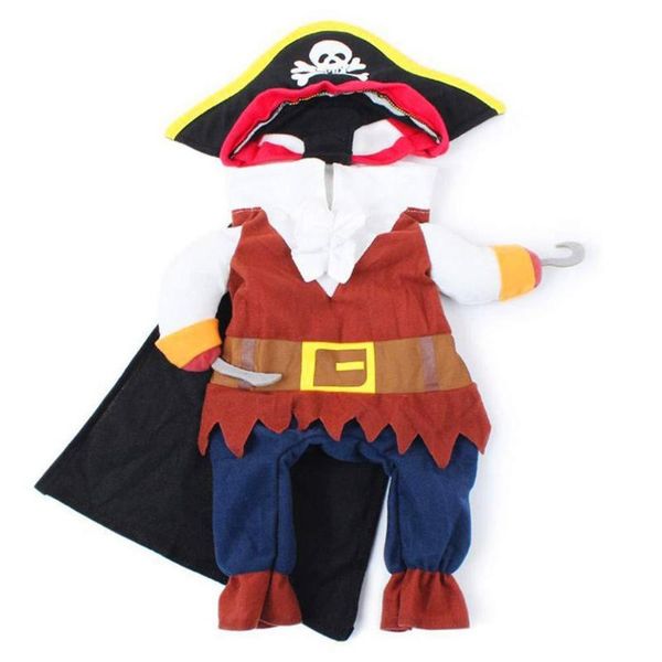 

dog apparel european american pet clothes for dogs and cats funny halloween transformation dress upright teddy pirate