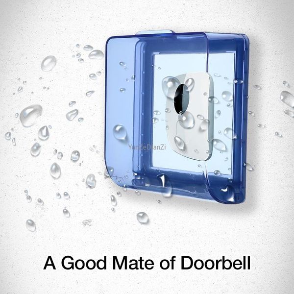 

video door phones heavy rain protective cover for wireless doorbell led bell chime button transmitter launcher accessories waterproof