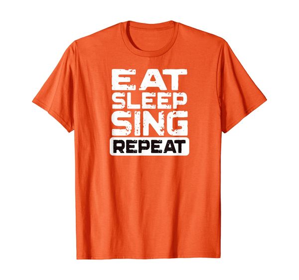 

eat sleep sing repeat awesome singer t-shirt, White;black