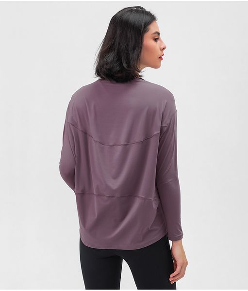 

long sleeve yoga shirts sport lu-111 fitness yoga gym sports wear for women gym femme jersey mujer running t shirt, White;red