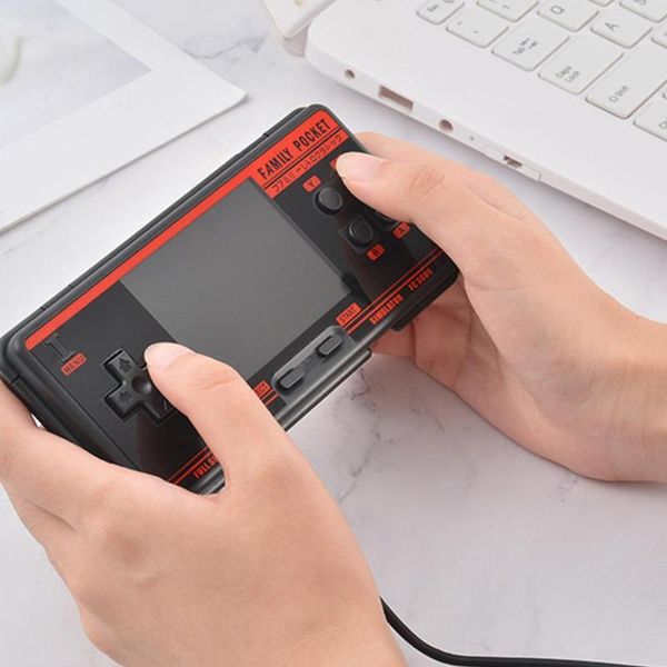

portable game players fc3000 v2 classic handheld video console 16g built in 5000 games 10 simulator av output support ntsc format