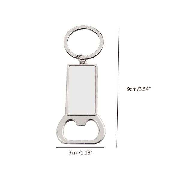 

heat transfer keychains double-sided pendants keychains for sublimation keyrings, Silver