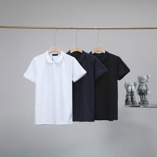 

men's polos 2021 summer shirt casual and breathable, White;black