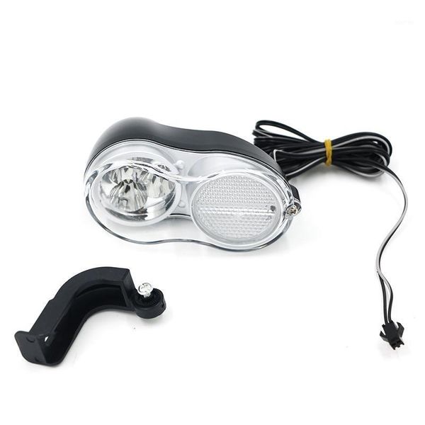 Luci per bici 36V 48V E-bike Faro anteriore Accessori per biciclette elettriche LED Parti anteriori Plastica impermeabile Luz Bicicleta1