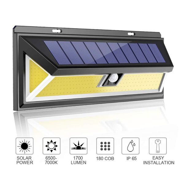 

180led solar wall light outdoor garden security lamp motion sensor solar light outdoors solar garden light waterproof