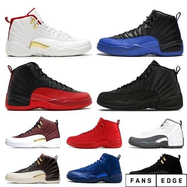 

quality 12 gym red playoff international flight men basketball shoes 12s cny college navy winter black designer sneaker athletic shoes
