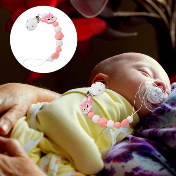 

pacifiers# baby pacifier chain teething holder silicone molar rod