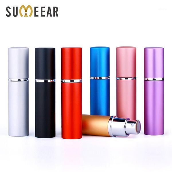 

pcs/lot wholesale 10ml metal shell perfume bottle tank empty spray bottles refillable atomizer storage & jars