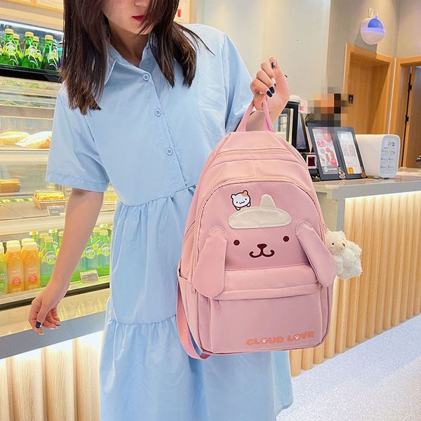 

backpack 2021 rabbit cute girl schoolbag ear