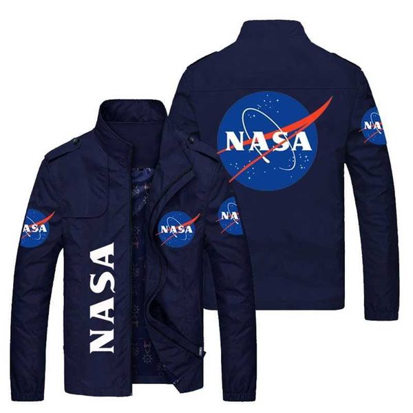 

2021 printed loose stand collar side seam pocket business casual wear youth trend men's jacket, Black