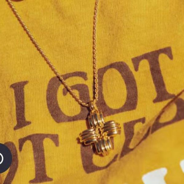 

cross necklace female tide titanium steel gold-plated niche clavicle chain ins cool simple net red fashion personality high sense, Silver