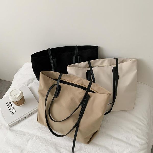 

evening bags 2021 large capacity soft tote for women minimalist design shopper female shoulder work commute pu leather handbags