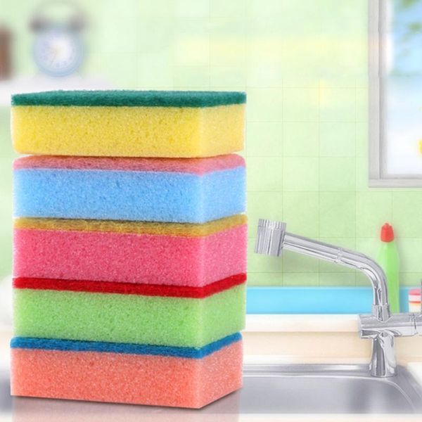 

cleaning cloths 10pcs double sided dish magic wipe multifunctional bowl kitchen scouring household high density soft sponge