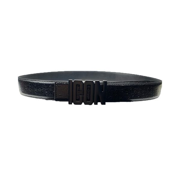 

luxury designer brand ostrich pattern icon buckles for mens jeans trouser fashion business casual belt accessories gift for man, Black;brown