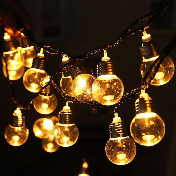 

strings 6m 20 led wedding string fairy light christmas warm white globe bulb for party holiday garden garland