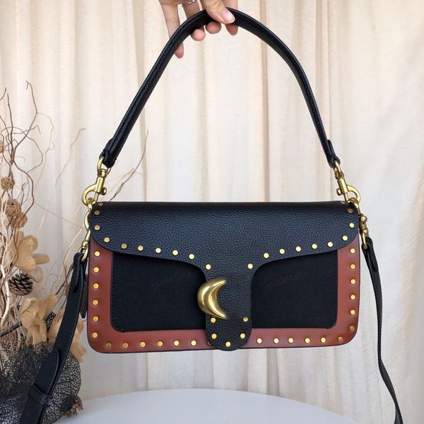 

Designer luxury storage bag cowhide one-shoulder straddle fashion casual women