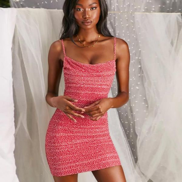 

casual dresses 2021 sling halter lace bright color dress women, Black;gray