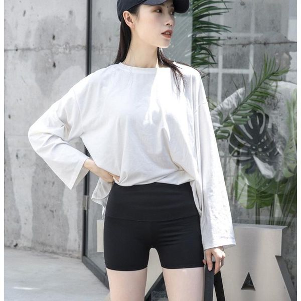 

women's leggings fitness pants women casual outside home fashion female solid high waist clothing sport seamless thin bottom 2021, Black