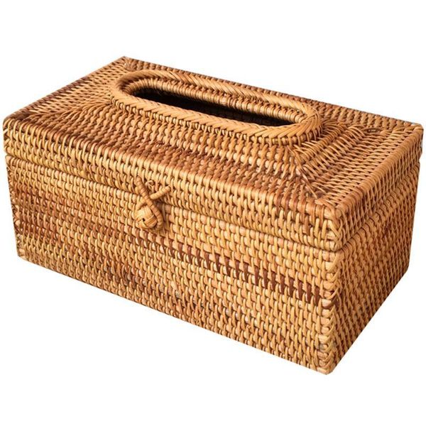 

paper rack rattan tissue box elegant home decoration handmade desktissue container napkin storage case