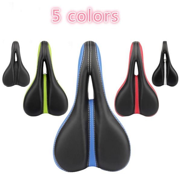 

bike saddles 5 colors cycling mountain soft wide saddle road bikes comfortable front seat mat cushion bicycle spare parts mtb