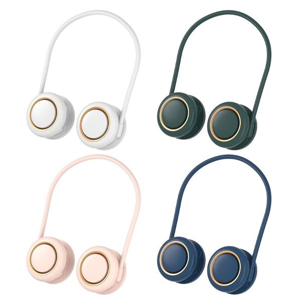 

electric fans 918d hand-usb fan yo-yo-like mini hanging neck for yoga travel sports