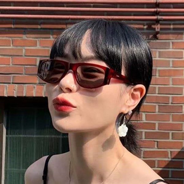 

2020 small square sunglasses women yellow green brand glasses ladies tiny square rectangle red sun glasses women shades uv400