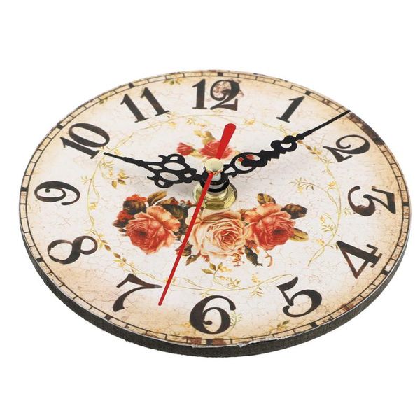 

wall clocks retro clock ornament wooden silent vintage deskdecorative adornment