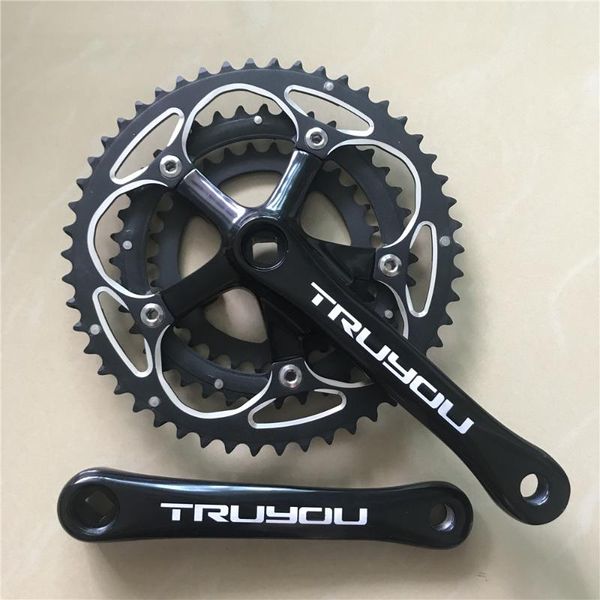 

bike heels & chainwheels road bicycle crankset 130-74 bcd 50/39/30t triple speed chainwheel 3/32" tooth thickness folding chainring cra