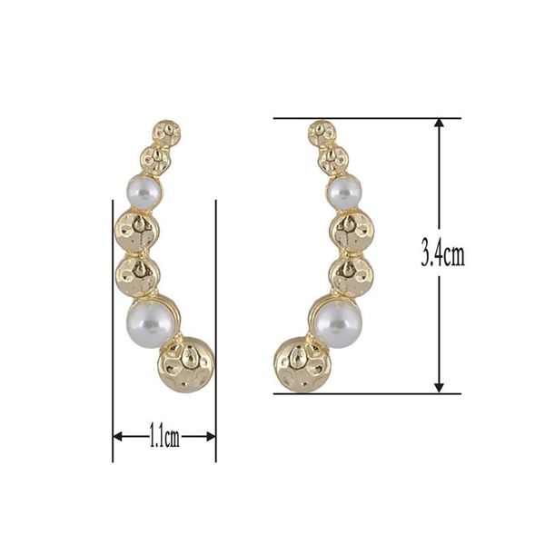 

stud fashion jewelry crystal rhinestone pearl earrings, Golden;silver